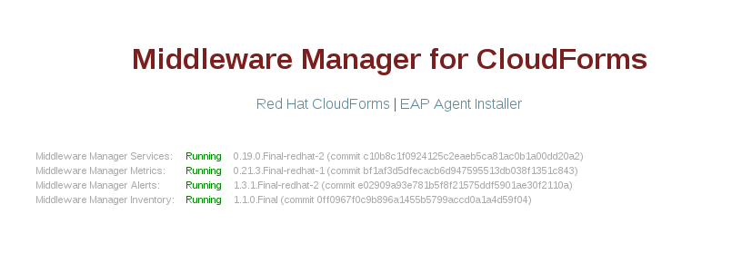 Middleware Manager Homepage